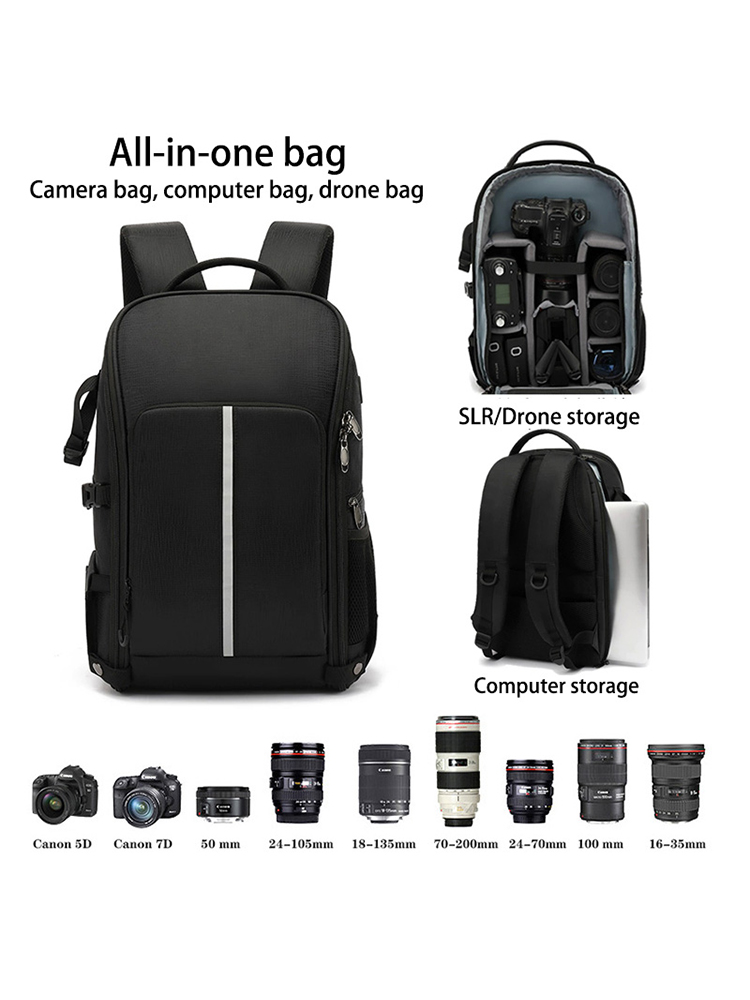 Drone Camera Case - 야외 사진 배낭 DSLR 카메라 가방
