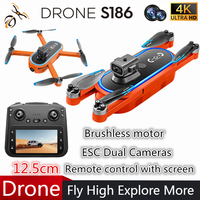 2025 S186 드론 전문가용 4K HD 듀얼 카메라 - Drone Camera With Gimbal 리뷰 및 가격